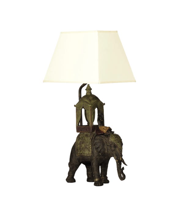 The Ceremonial Elephant Lamp - Multi