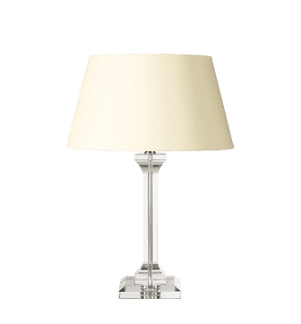 Mezzola Glass Lamp - Clear