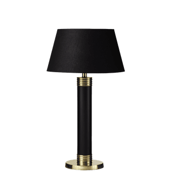 Simone Table Lamp - Ebony/Brass