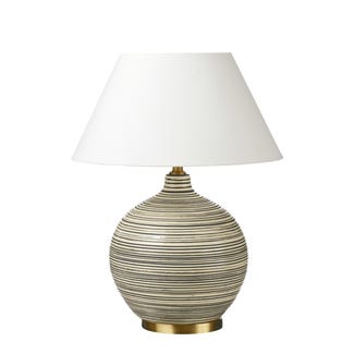 Duffy Table Lamp - Charcoal/Cream