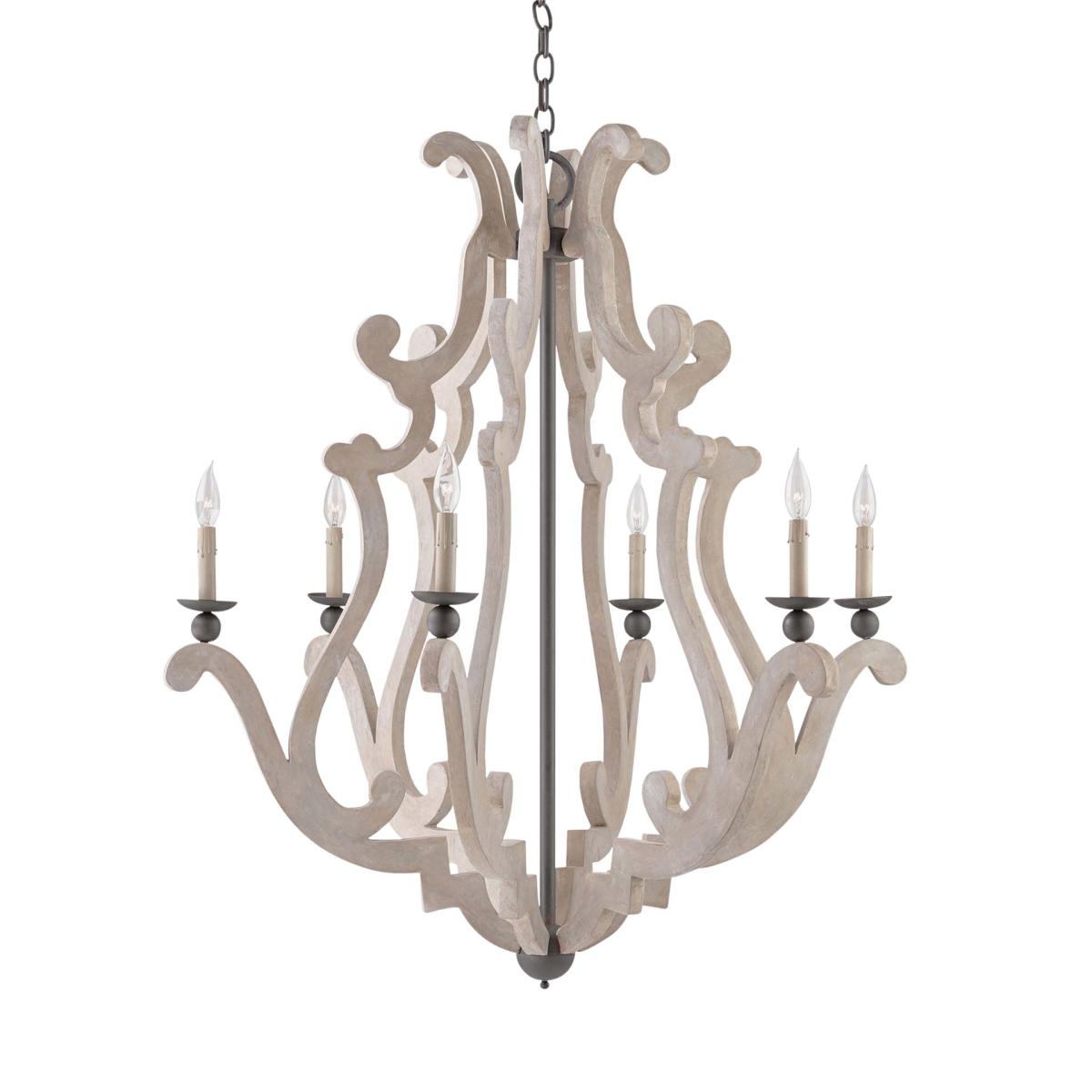 Oka Kari Chandelier - Natural In Brown