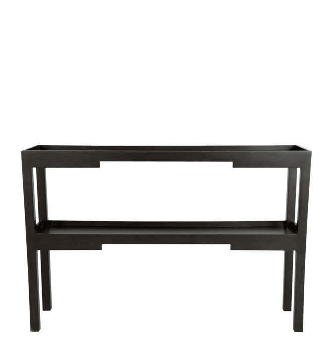 Kyoto Narrow Console Wooden Table - Black/Brown