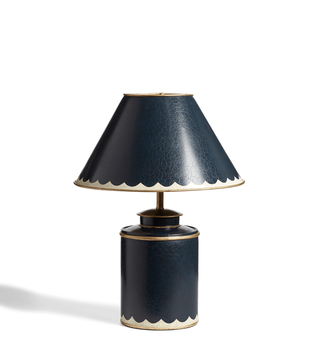 Oka Lastura Table Lamp And Shade - Air Force Blue