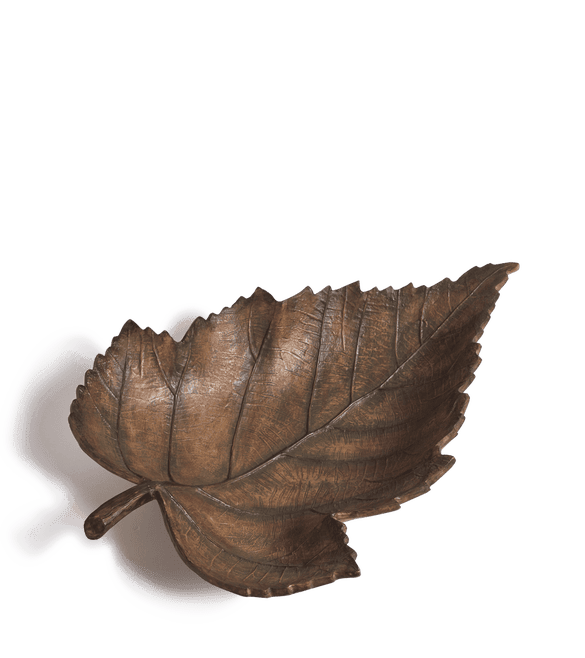 Laurentia Maple Leaf Dish - Green/Brown