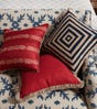 Lilias Linen Pillow Cover - Maple Red