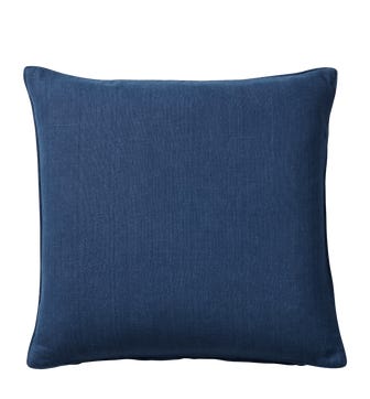 Plain Linen Cushion Cover - Deep Blue