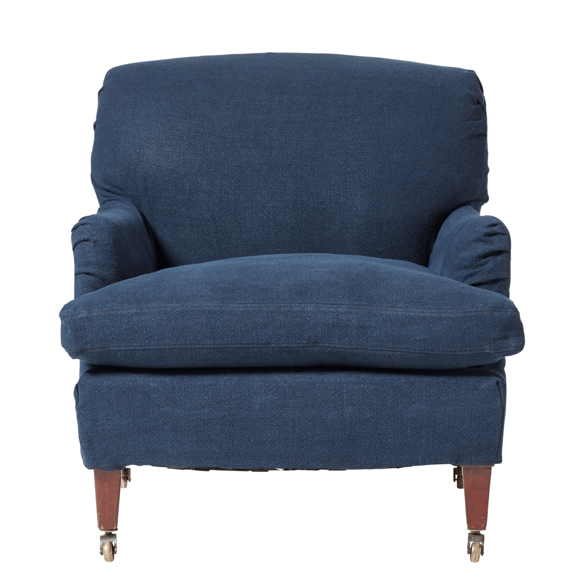 Linen Loose Cover for Coleridge Armchair - Pure Navy