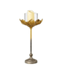 Medium Lotus Candle Holder - Gold