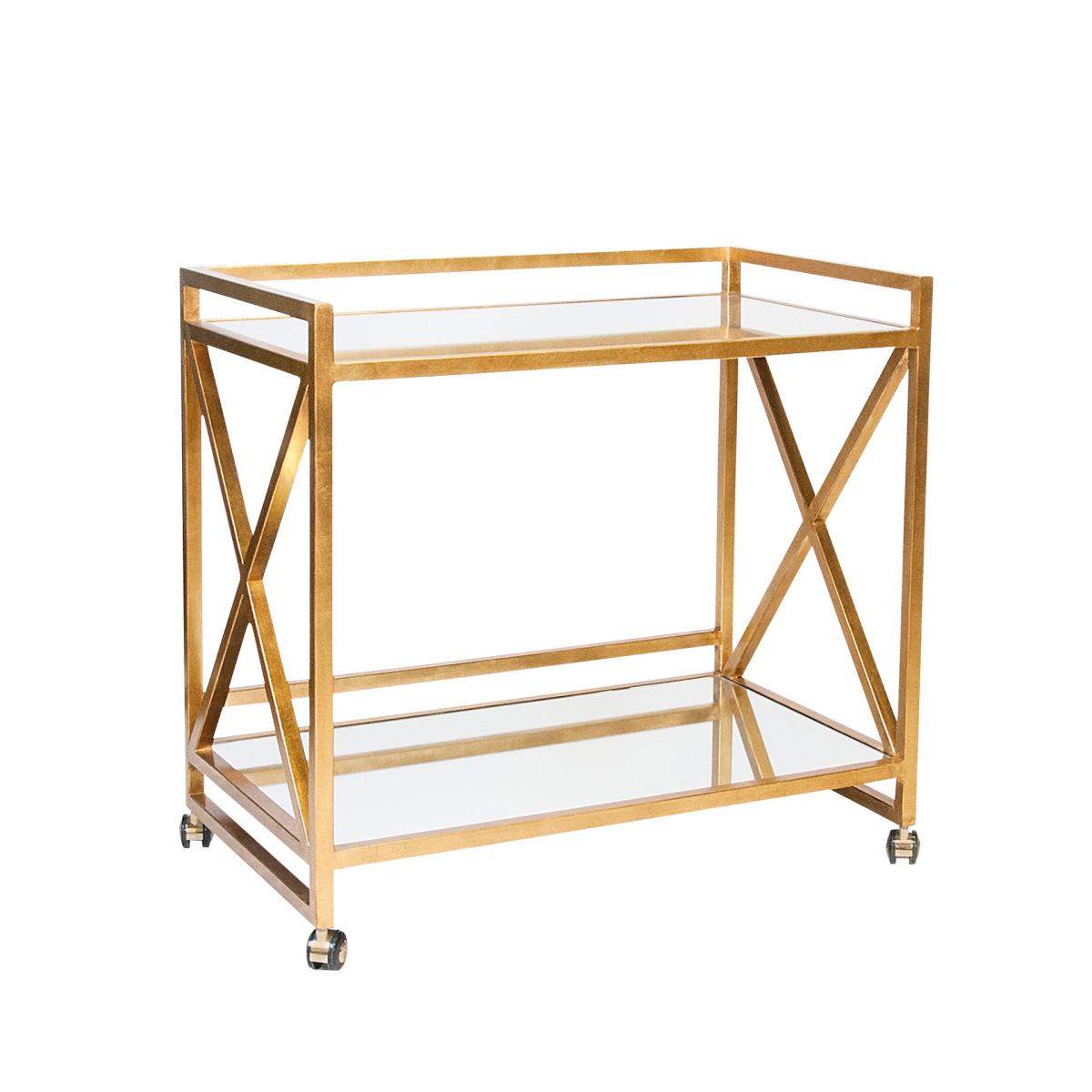 Oka Louis Bar Cart - Gold