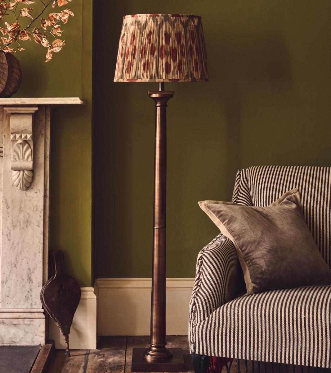 OKA, Lucilla Floor Lamp - Antique Bronze, Floor Lamps, Bronze