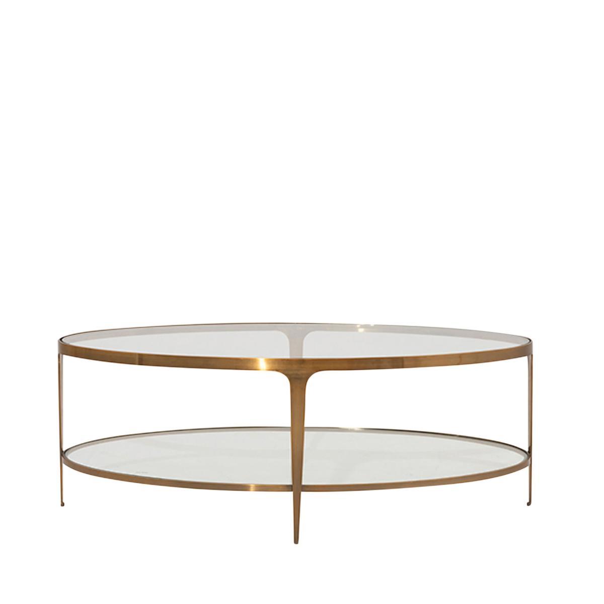 Oka Magriel Coffee Table - Antique Brass