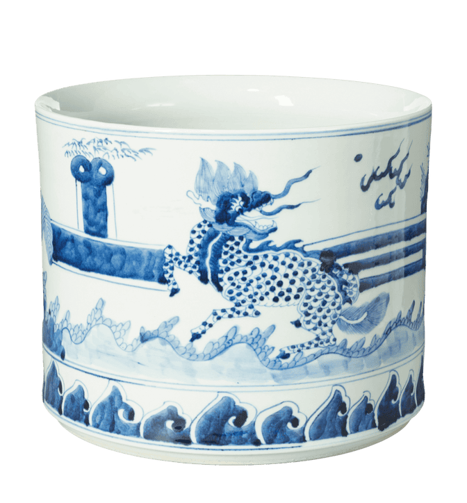 Medium Daqing Porcelain Planter - Blue/White