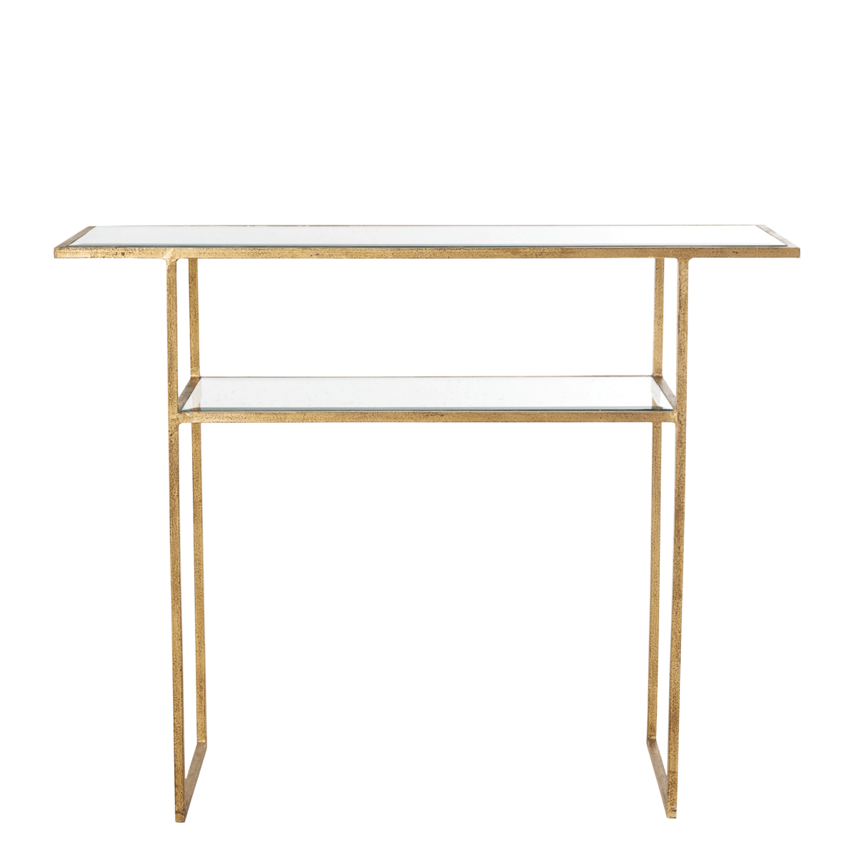 Merle Console Table - Antiqued Glass