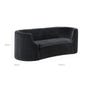 Nell 2.5-Seater Sofa - Charcoal/Airforce Blue