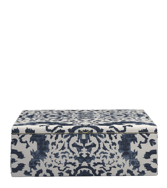 Nesbitt Upholstered Ottoman - Blue