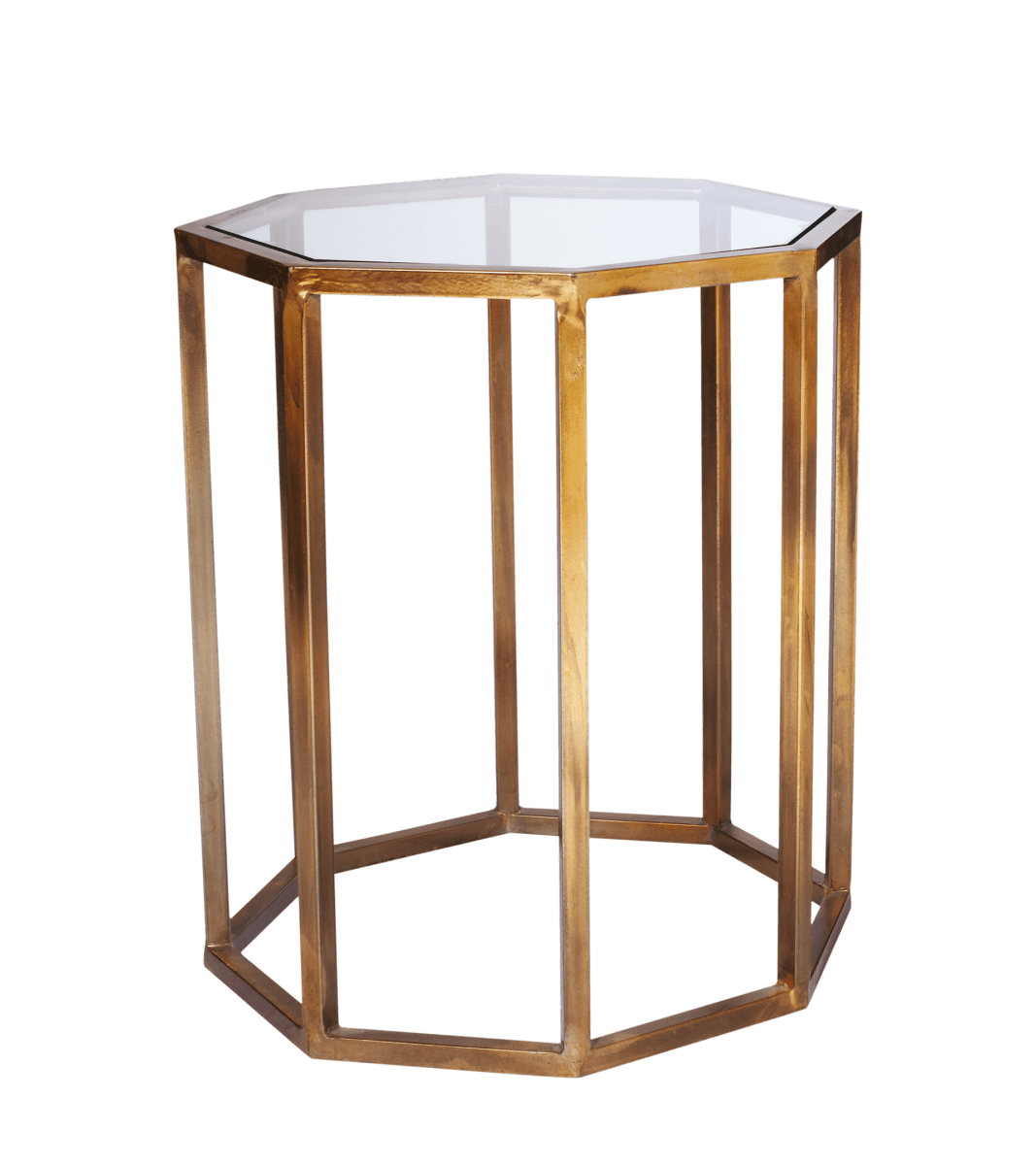 Octagon end shop table