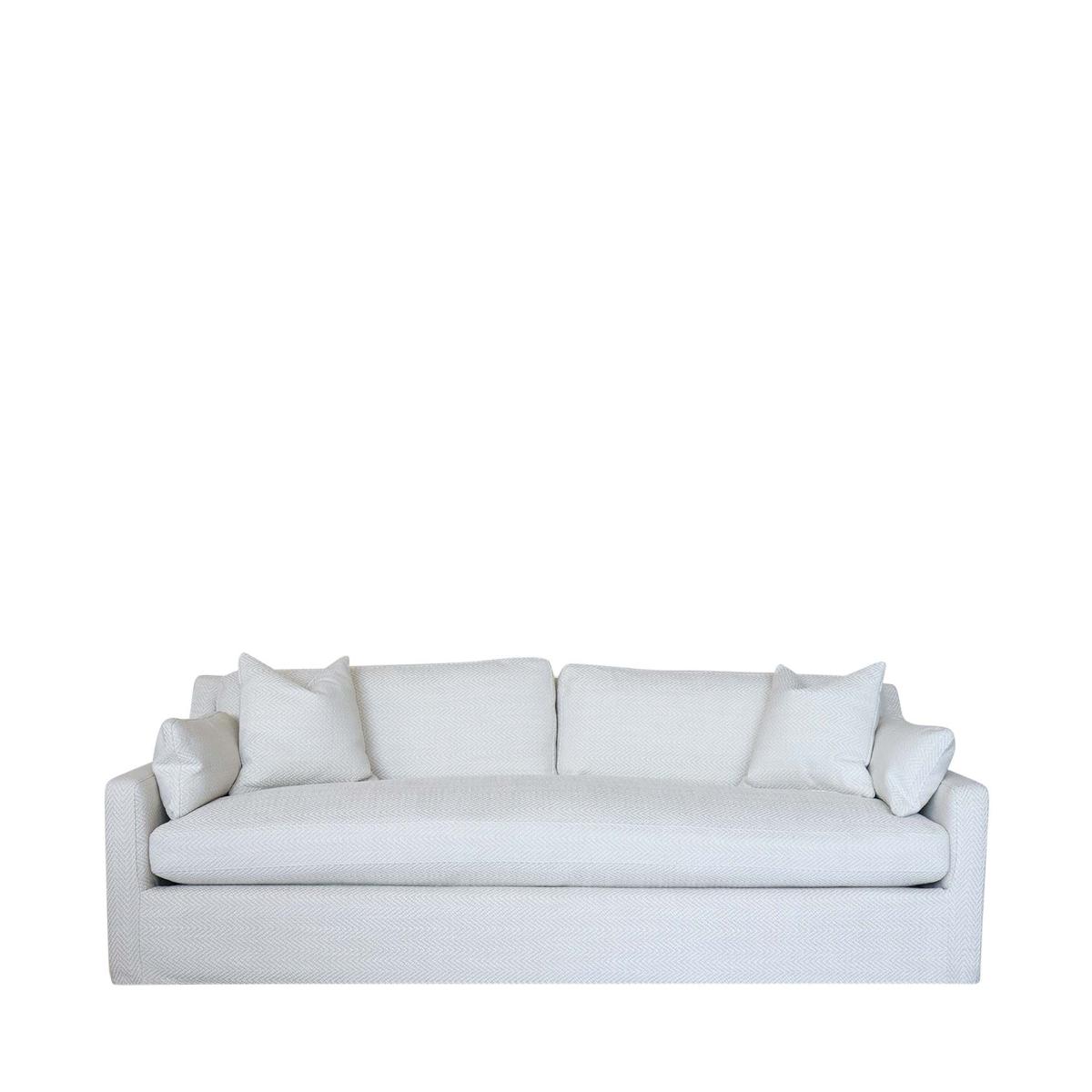 Oka Otis 8' Sofa - Cream In White