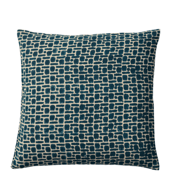 Pattani Dots & Dashes Cushion Cover(51cmSq) - Indigo