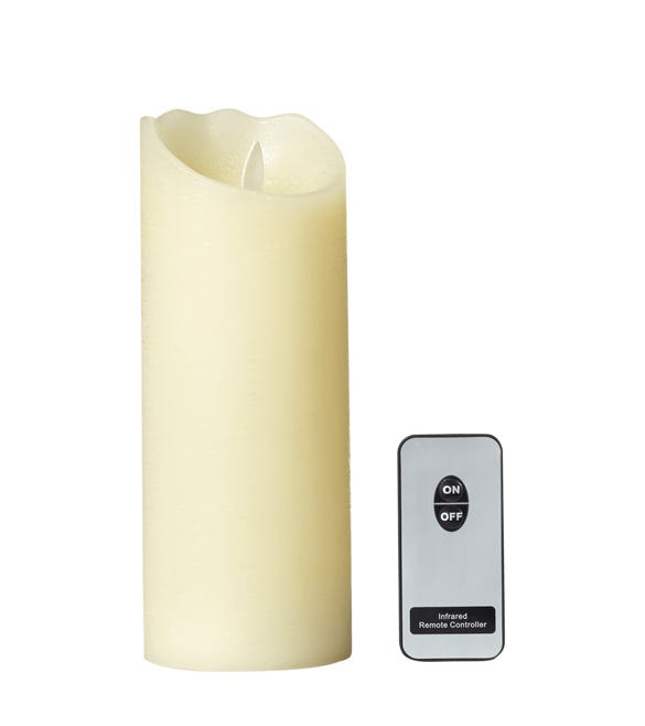 Pillar LED Candle, Tall - Ivory