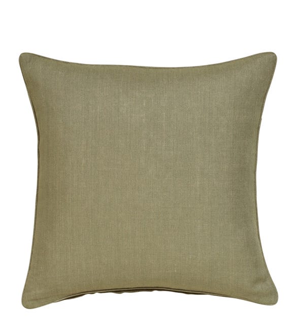 Plain Linen Pillow Cover Square - Light Sage
