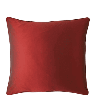 Plain Silk Cushion Cover, Assorted Colours - Red