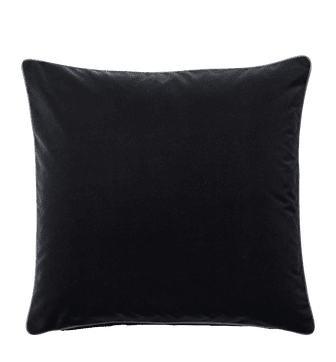 Plain Velvet Cushion Cover (51cmSq) - Charcoal