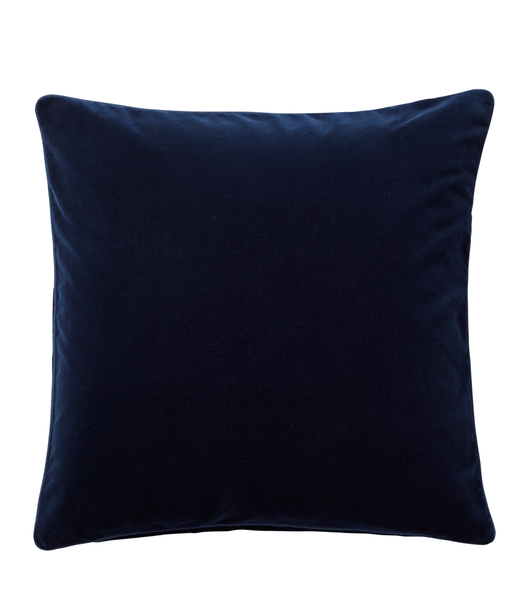 OKA, Large Plain Velvet Cushion Cover - Perfect Navy, Cushion Covers, Velvet, Plain