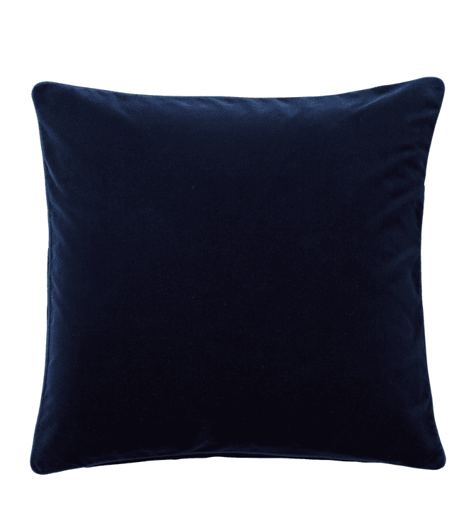 Large Plain Velvet Cushion Cover - Perfect Navy