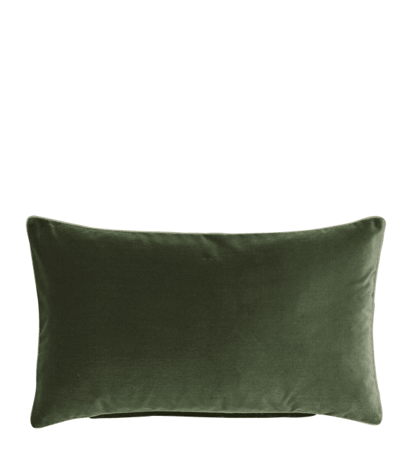 Plain Velvet Cushion Cover - Moss 