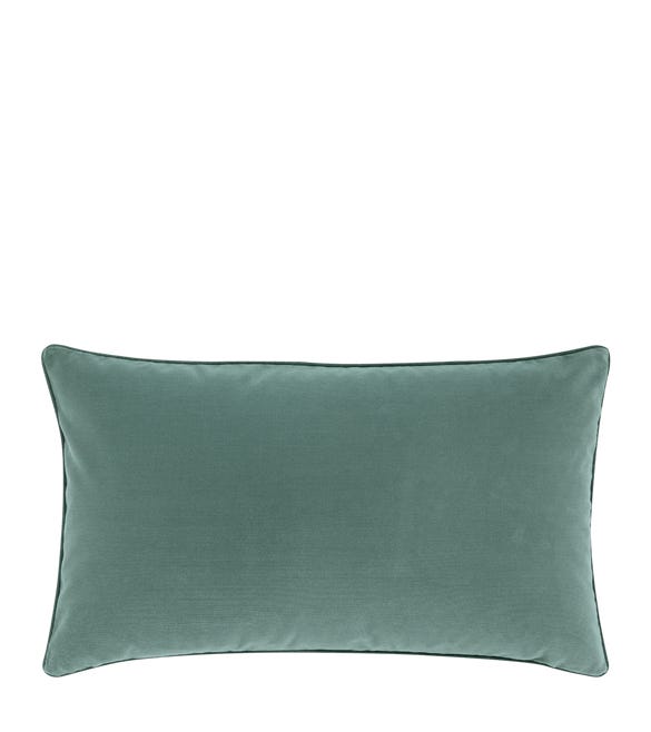 Small Plain Velvet Cushion Cover - Teal