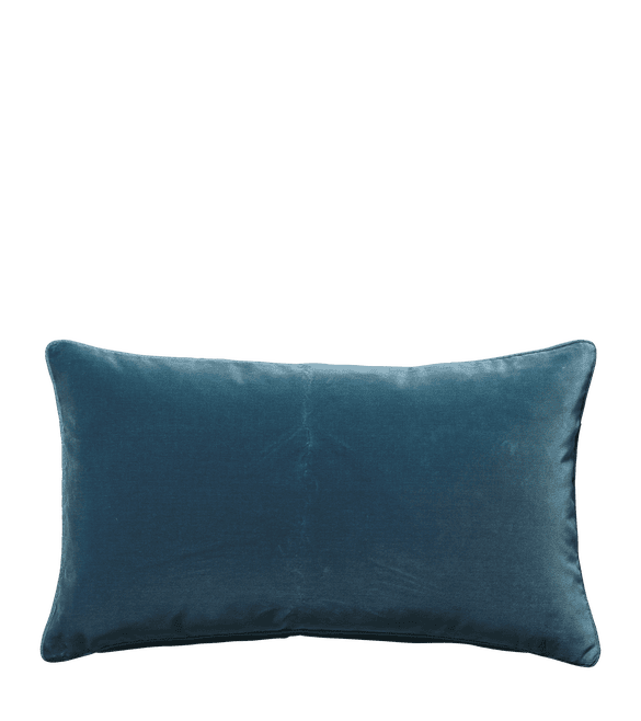 Plain Velvet Cushion Cover, Small - Atlantic Blue