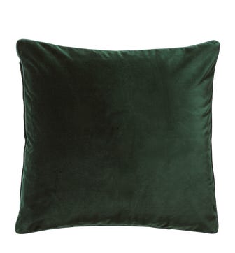 Plain Velvet Cushion Cover Square - Midnight Green