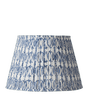 Pleated Daun Cotton Lampshade 45cm - Indigo