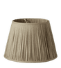 Pleated Linen Lampshade & Carrier (45) - Natural
