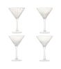 Set of Four Pulcinella Cocktail Glasses - White