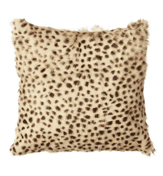 Chyangra Goat Hair Cushion Cover - Cheetah
