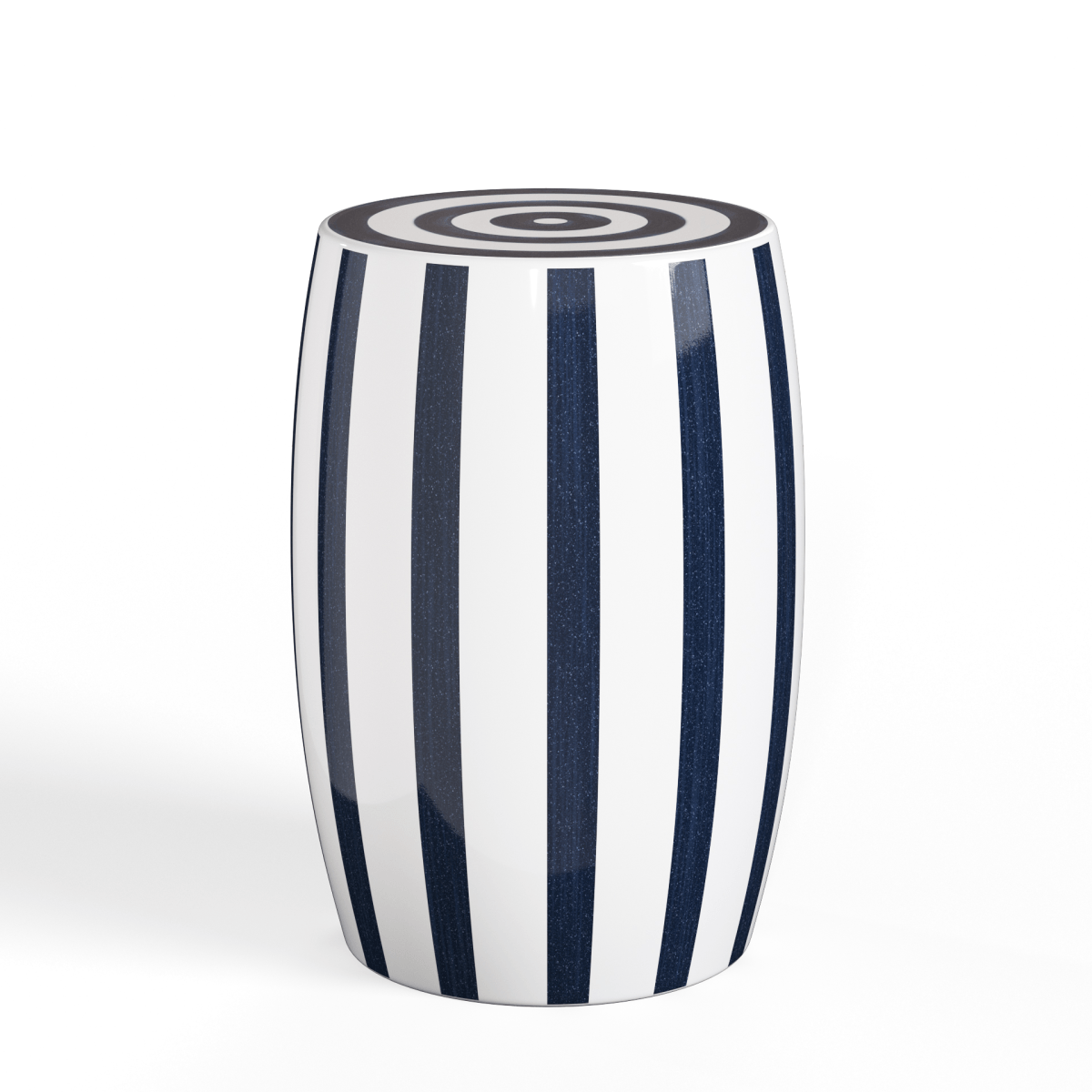 Rander Ceramic Stool - Sapphire/White