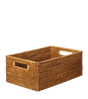 Rattan Low Delta Storage Box, Small