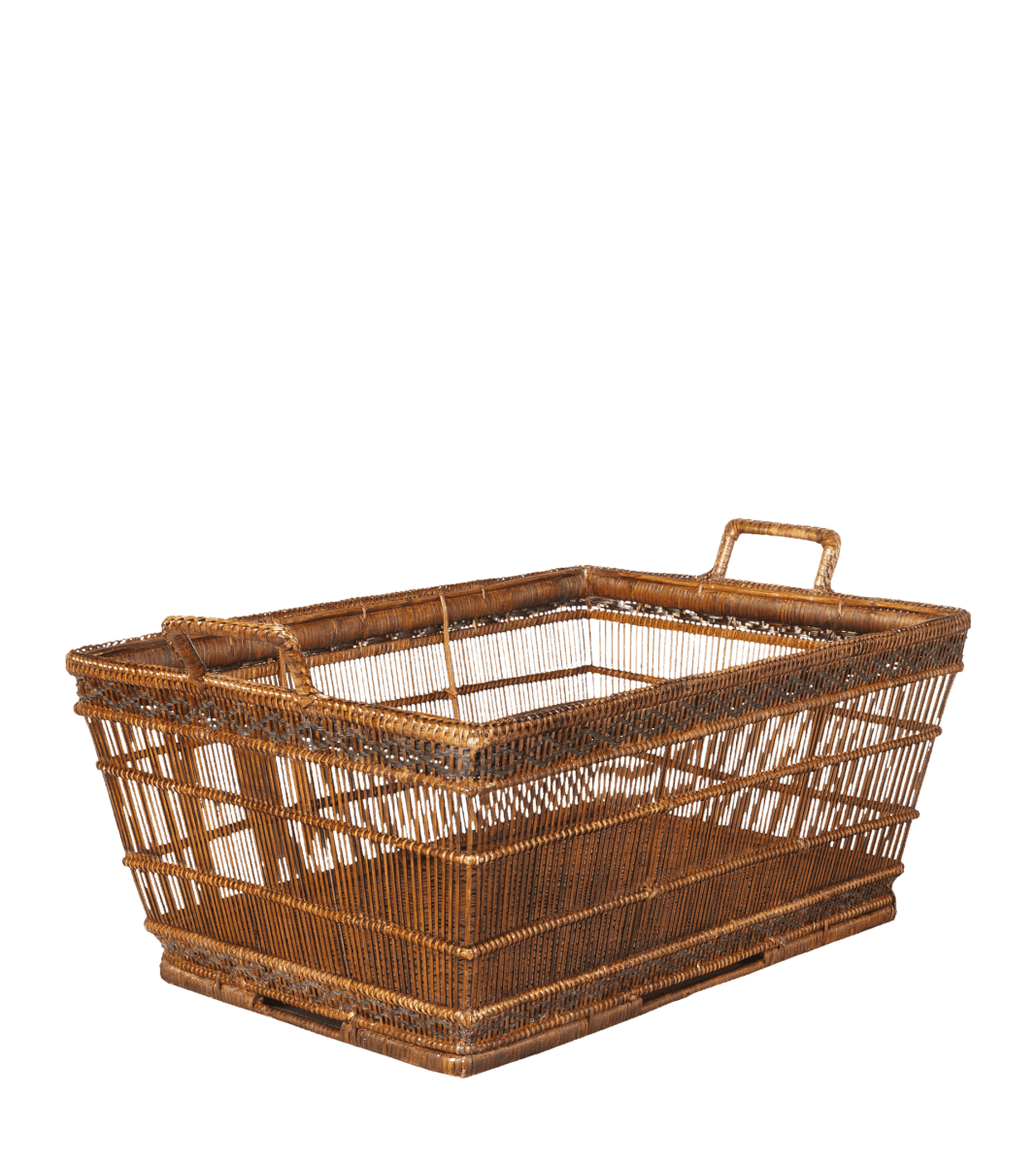 rattan woven basket rattan basket with handles large rattan basket Myanmar  baskets – Palm Bungalow