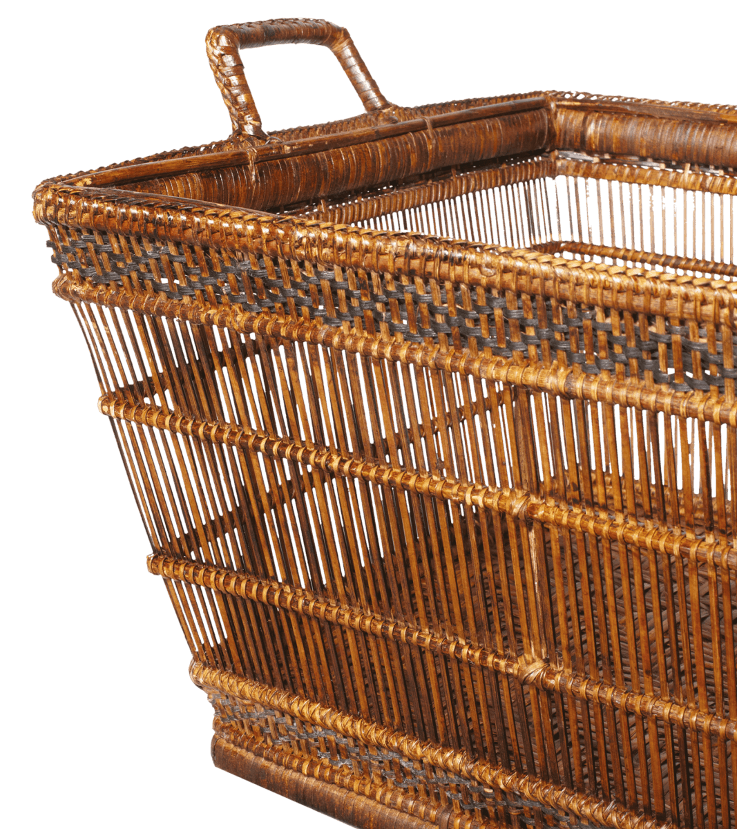 Natural Seaweed Hand-woven Basket, Vintage Basket With Lid