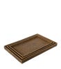 Rattan Nested Serving Trays, Set of 3 - Brown