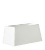 Rectangular Linen Lampshade 45cm - White