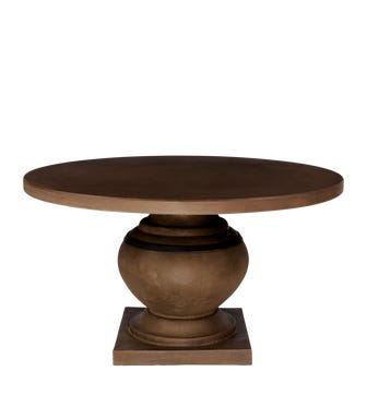 Round Callanish Dining Table - Brown