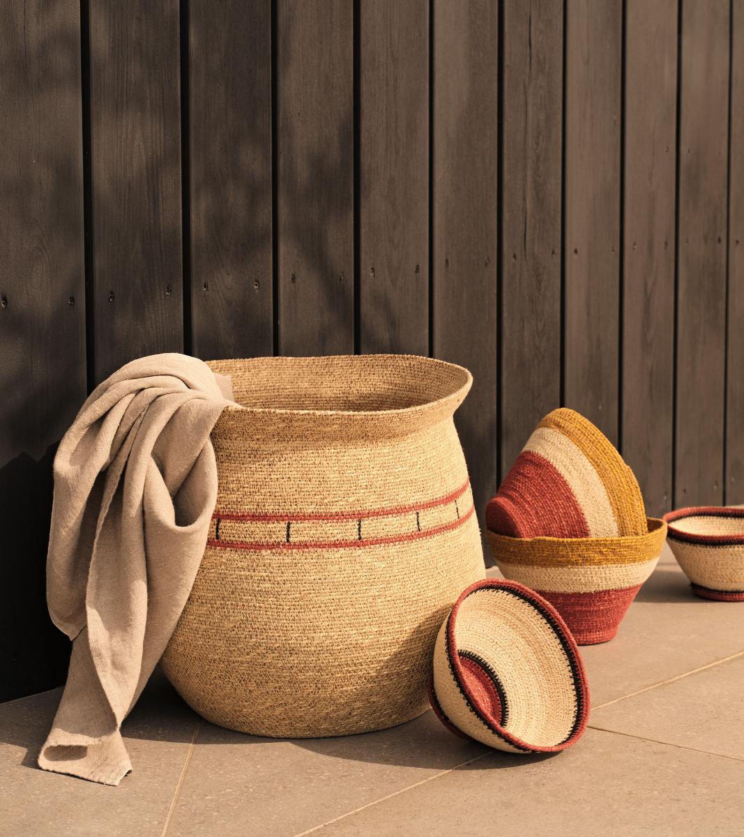 Samudra Basket Natural Rust