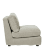 Savile Armless Chair Loose Cover - Washed Grey