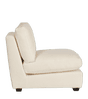 Savile Modular Armless Chair - Off White