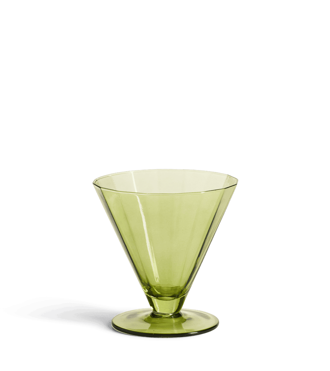 Set of Four Fitzgerald Large Wine Glasses - Lime Green