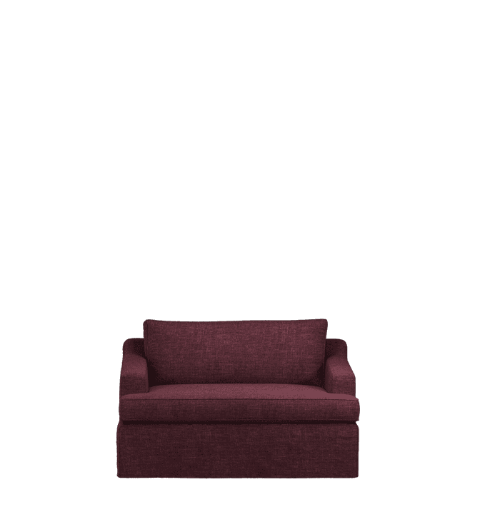 Linen Loose Cover for Beale Loveseat – Rioja