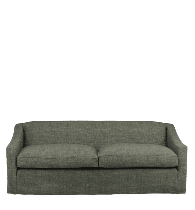 Linen Loose Cover for Egerton 3-Seater Sofa – Dune Green