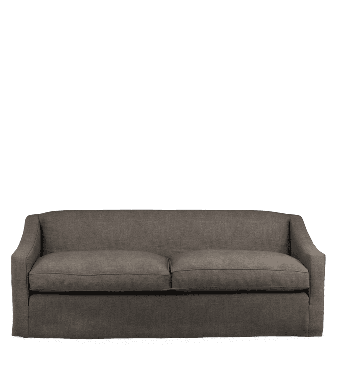 Linen Loose Cover for Egerton 3-Seater Sofa – Walnut